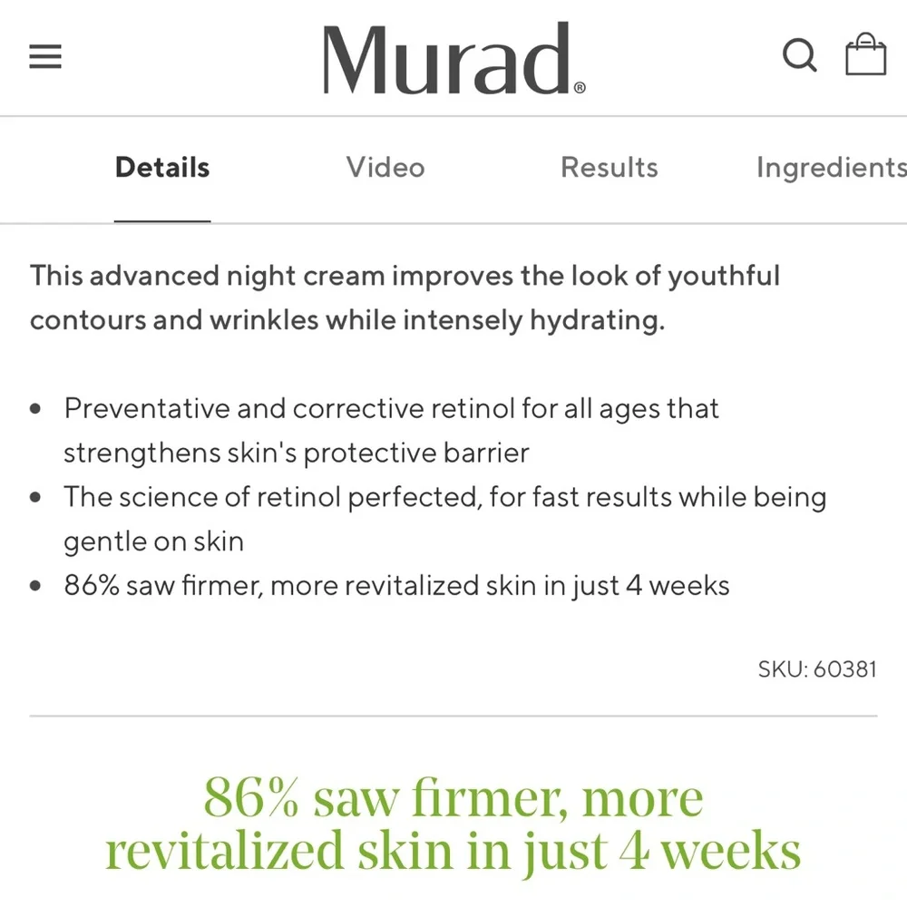 Murad Resurgence Retinol Youth Renewal Night Cream